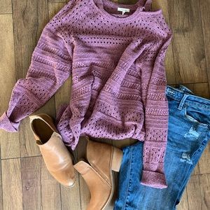 Eyelet Sweater